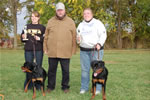 Rottweiler Puppies 6-9 month females: 0419 Windegos Leavin A Trademark Vom Hamblin VP2 And Windegos Patent Pending Vom Hamblin VP3